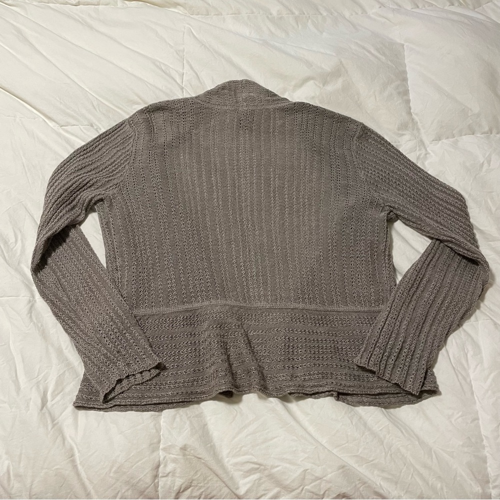 Eileen Fisher Open Front Cardigan 100% Linen VGUC Size Medium - Picture 6 of 6